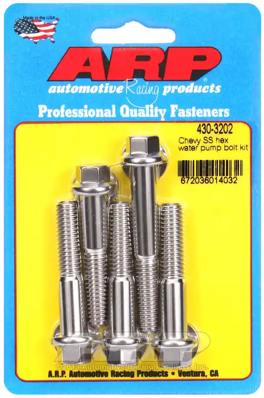 ARP SB/BB Chevy Short Water Pump SS Hex Bolt Kit Exclusive