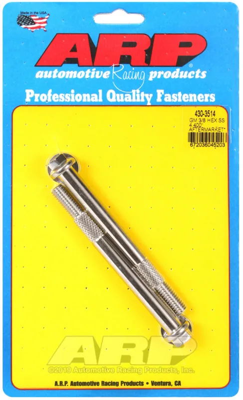ARP GM 3/8 X 4.400in Hex SS Starter Bolt Kit Popular
