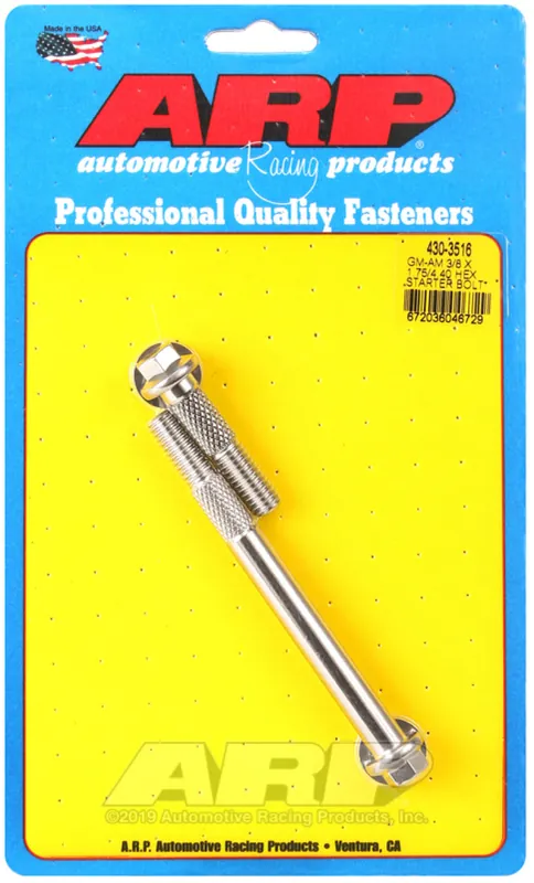 ARP GM 3/8 X 1.750/4.400 Hex SS Starter Bolt Kit Special Offer