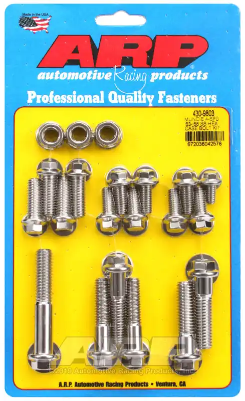 Markdown ARP Muncie 4-spd 63-68 SS hex trans case bolt kit