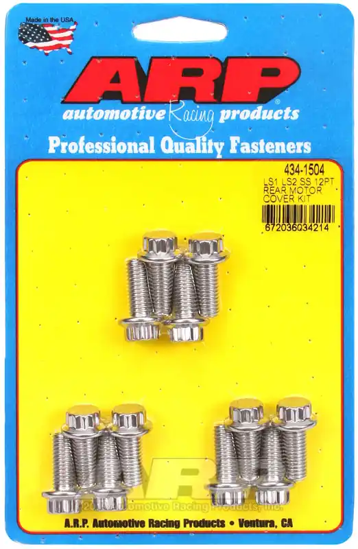 Final Sale ARP Chevy LS1 / LS2 12pt Rear Motor Mount Cover Bolt Kit - Stainless Steel