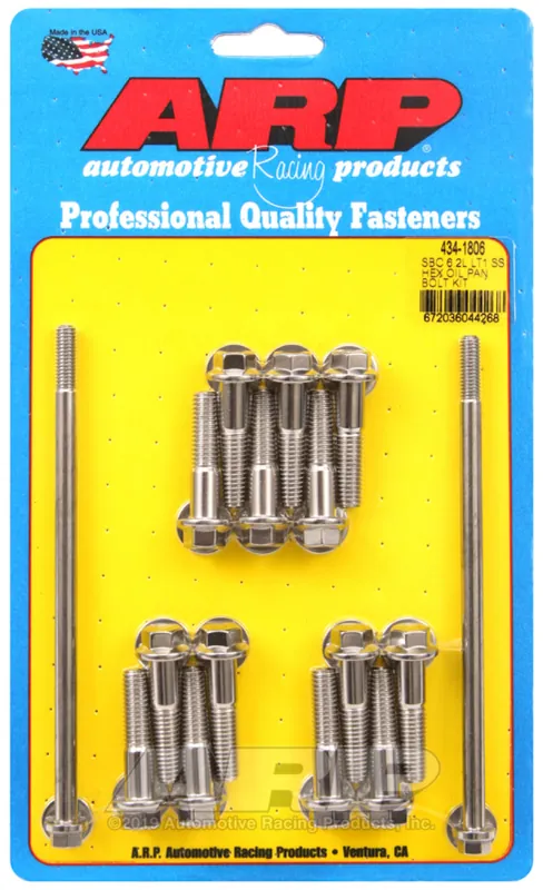 Best Price ARP Chevy LT1 6.2L Oil Pan Hex Stainless Steel Bolt Kit