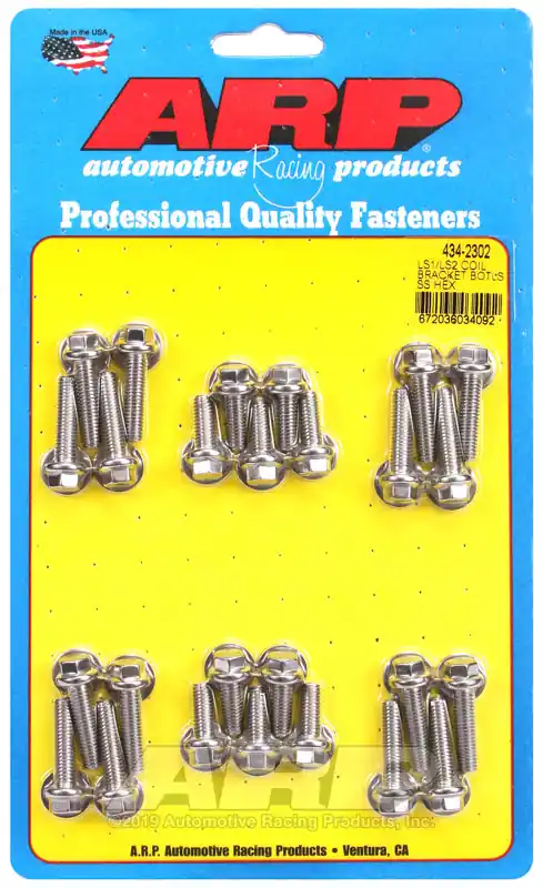ARP LS1 LS2 SS Hex Coil Bracket Bolt Kit Free Shipping