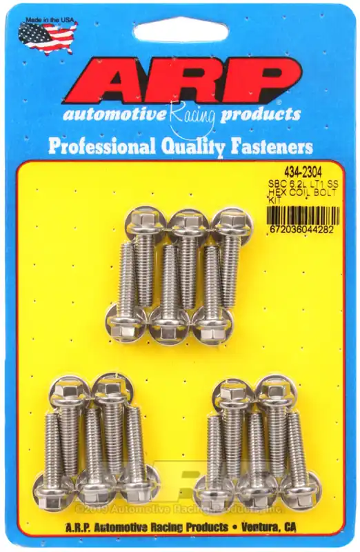 ARP Chevy LT1 6.2L Ignition Coil Hex Stainless Steel Bolt Kit Premium