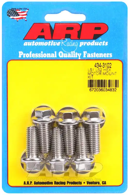Get Yours ARP LS1 LS2 SS Hex Motor Mount Bolt Kit