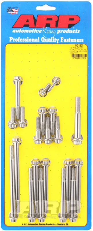 Holiday Sale ARP Chrysler Hemi 5.7/6.1L Stainless Steel 12pt Water Pump/Timing Cover Bolt Kit