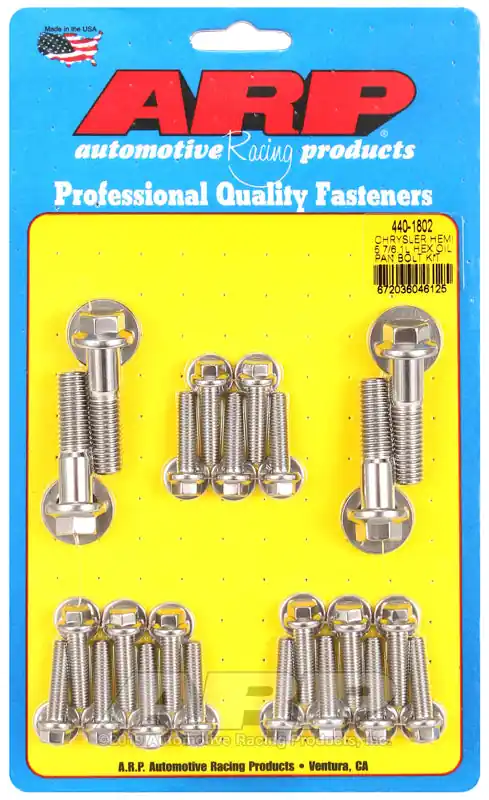 No Minimum Order ARP Chrysler hemi 5.7/6.1L SS hex oil pan bolt kit