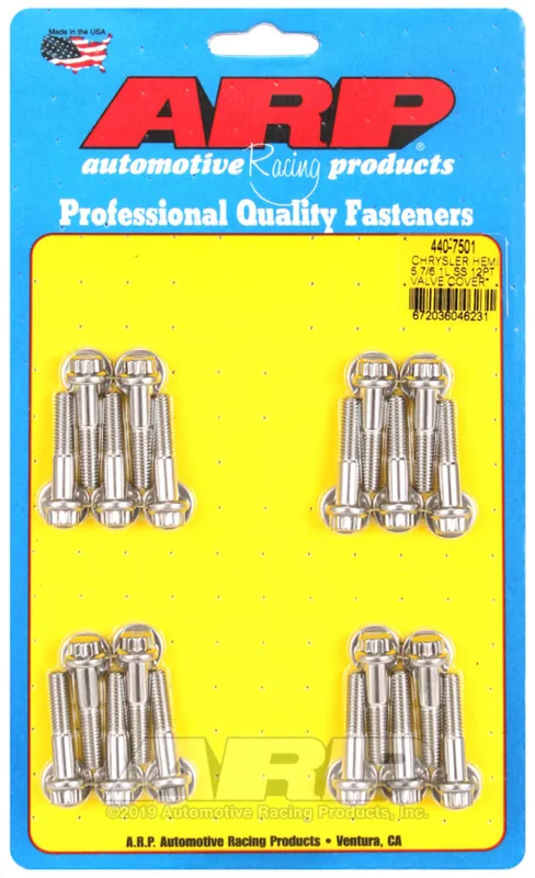 Exclusive Offer ARP Chrysler Hemi 5.7/6.1L SS 12pt Valve Cover Bolt Kit