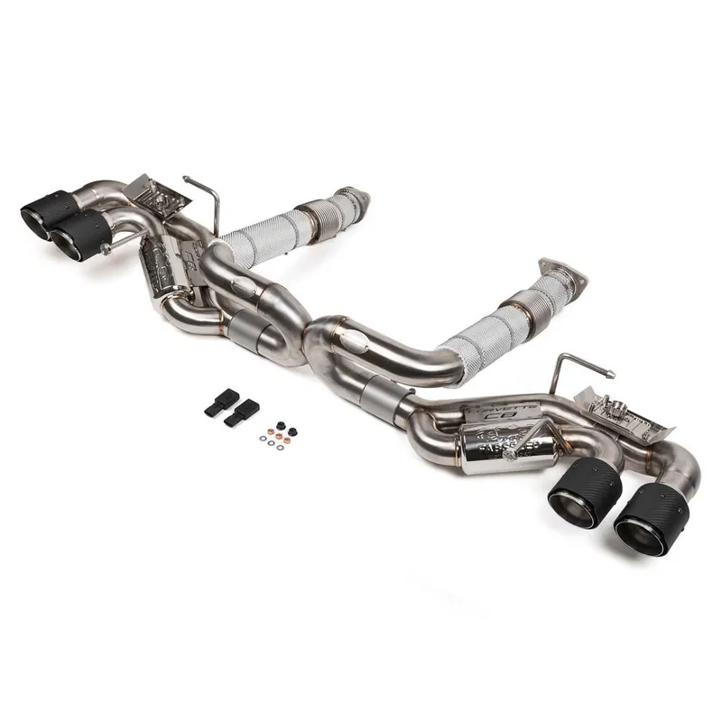 Worldwide Shipping Fabspeed Valvetronic Maxflo Cat-Back Exhaust, Carbon Fiber Tips :: 2020-2025 C8 Corvette & E-Ray