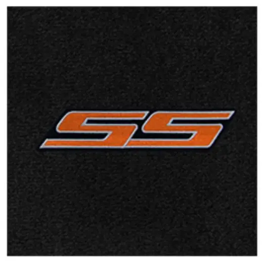 Lloyd Ultimat Trunk Mat, Black Mat w/ Orange SS Logo :: 2010-2015 Camaro Professional Grade