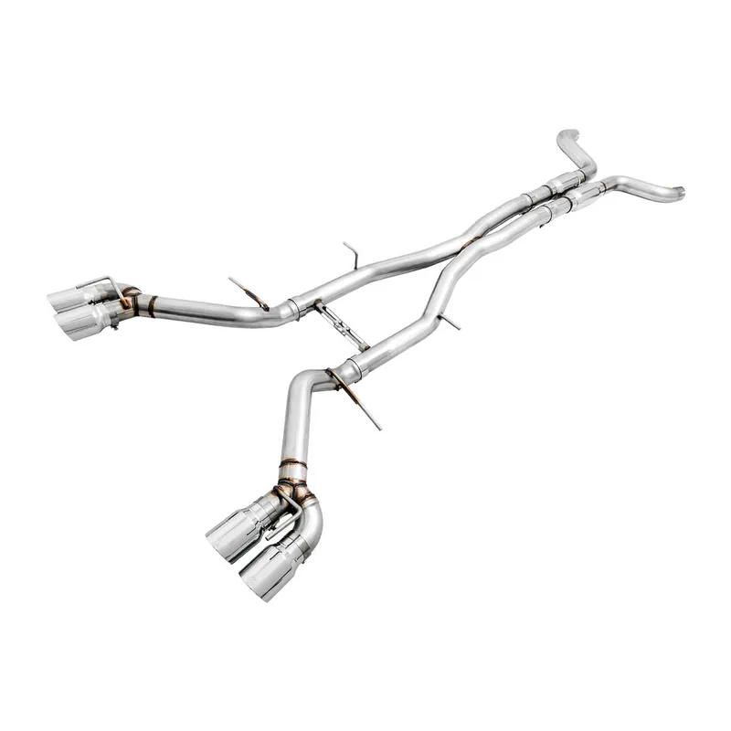 AWE Track Edition 3" Cat-Back Exhaust System w/ 4.5" Quad Chrome Silver Tips, Resonated :: 2016-2024 Camaro SS & ZL1 New Release