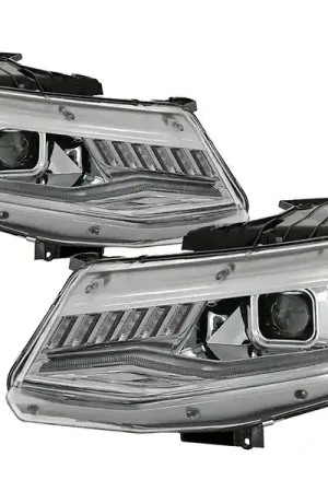 Spyder Signature Series Sequential Headlights, Clear Lens and Chrome Housing :: 2016-2018 Camaro w/ RS Package Popular