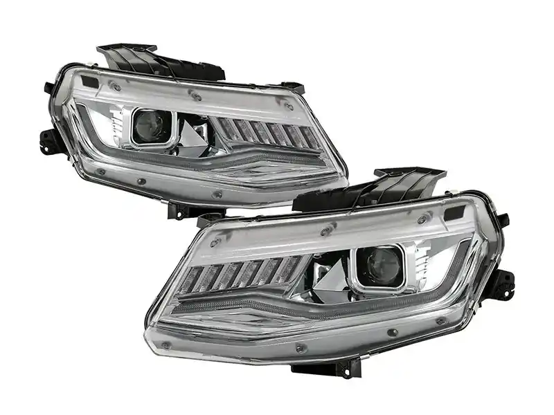 Spyder Signature Series Sequential Headlights, Clear Lens and Chrome Housing :: 2016-2018 Camaro w/ RS Package Popular