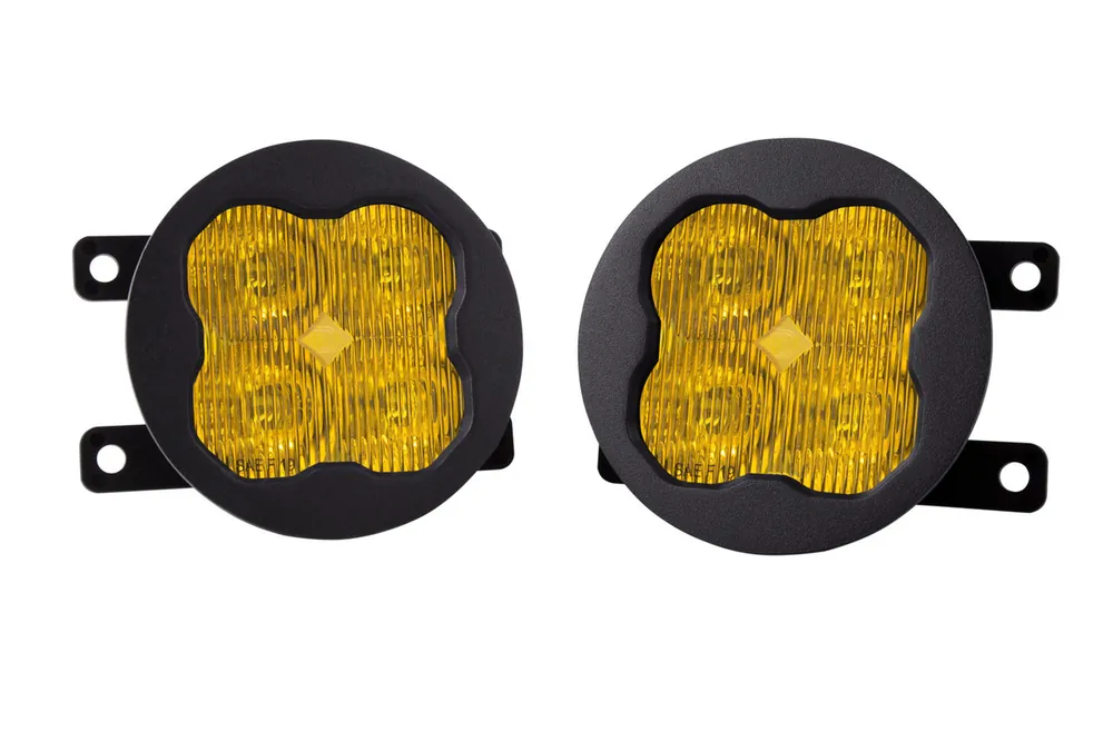 Diode Dynamics SS3 Sport Type A SAE Fog Light Kit w/ Backlight, Yellow :: 2015-2017 Ford Mustang Order Now