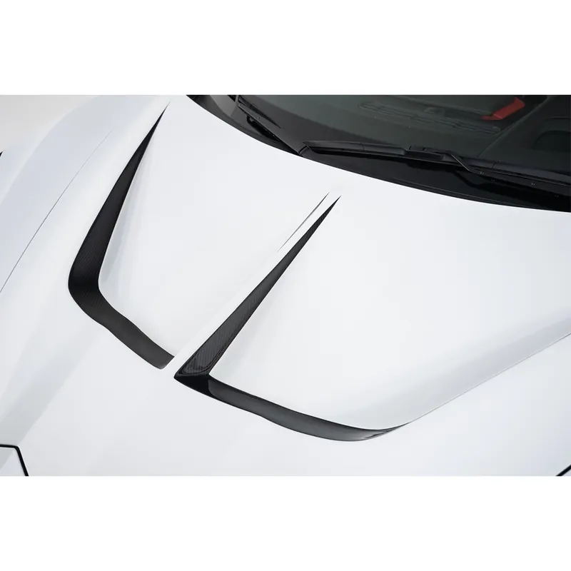 Limited Offer StreetHunter Hood, Fiberglass w/ Carbon Fiber Vents :: 2020-2025 Corvette