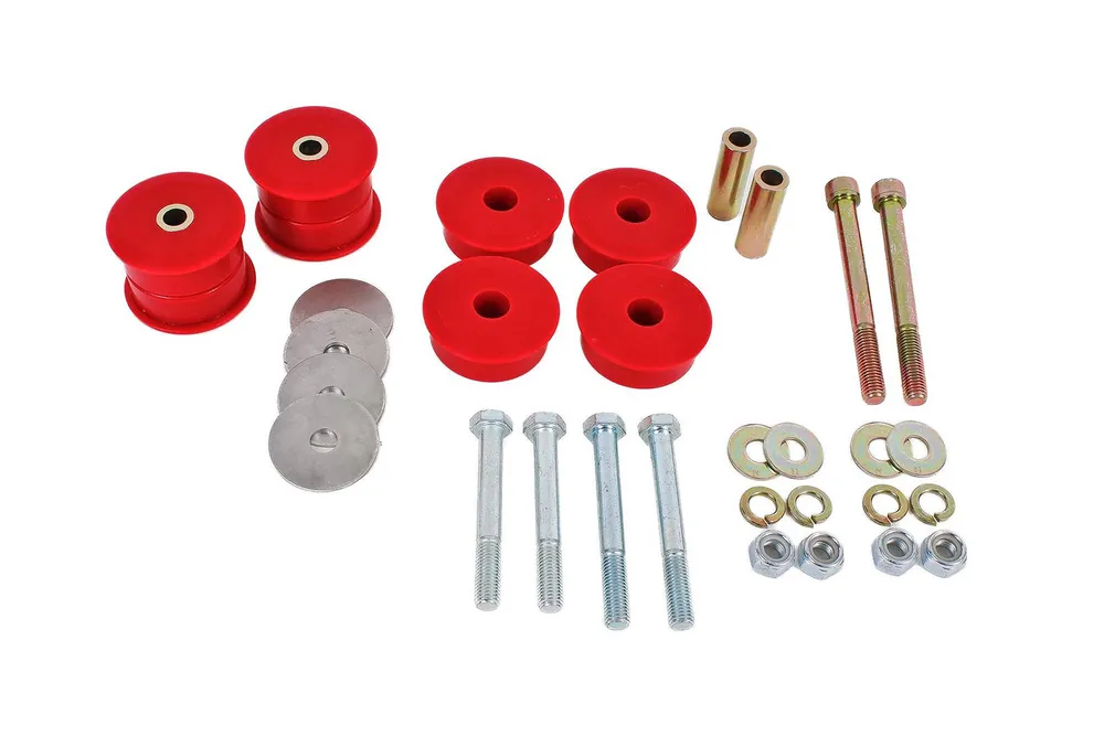 Reduced Price BMR Differential Bushing Kit, Polyurethane, Red :: 2015-2026 Ford Mustang