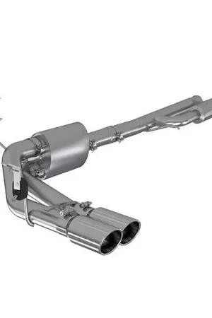 Shop Now MBRP Armor Lite 3" Cat-Back Exhaust System w/ Pre-Axle Dual Side Exit, Aluminized Steel :: 2019-2026 Silverado & GMC Sierra 1500 4.3L, 5.3L