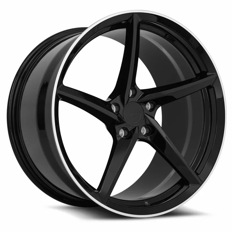MRR F25 Forged Front Right Side Wheel, Gloss Black, 19x8.5 :: 2020-2026 C8 Corvette Free Returns