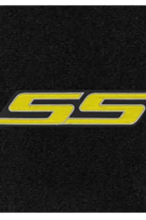 Lloyd 4pc Front Ultimat Floor Mats, Black Mats w/ Yellow SS Logo :: 2016-2024 Camaro Top Pick