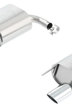 Borla 2.25" ATAK Axle-Back Exhaust System w/ 4" Dual Polished Tips :: 2015-2023 Ford Mustang EcoBoost w/ Non-Active Exhaust Same Day Shipping