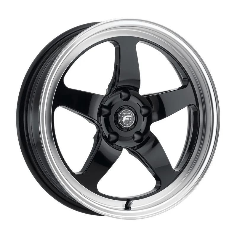 Forgestar D5 Drag Front Wheel, 18x5, Gloss Black Machined :: 2010-2024 Camaro Weekend Sale