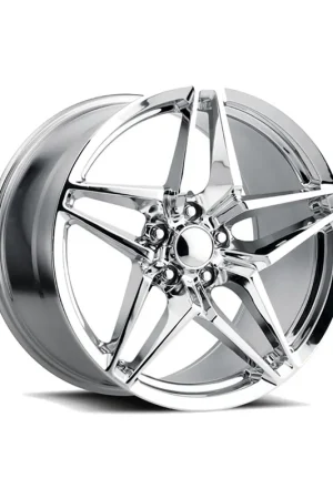 Fan Favorite FR 29 C7 ZR1 Replica Front Wheel, Chrome, 18x8.5 :: 2005-2019 Corvette Stingray