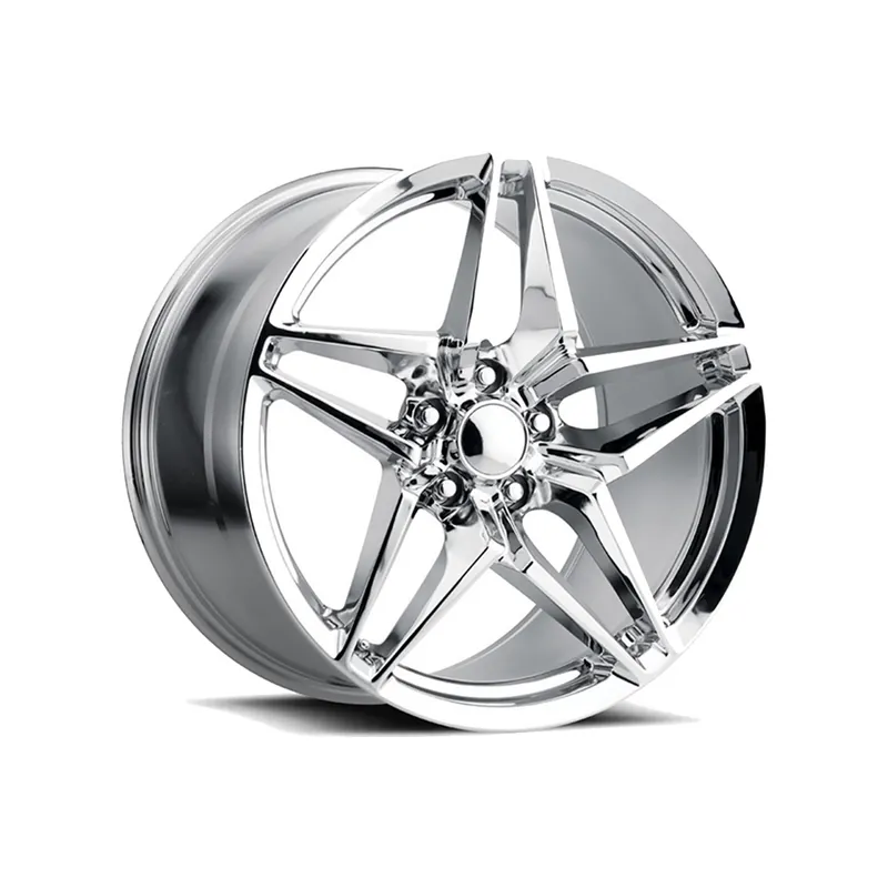 Fan Favorite FR 29 C7 ZR1 Replica Front Wheel, Chrome, 18x8.5 :: 2005-2019 Corvette Stingray