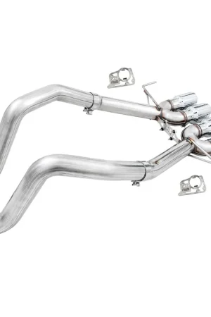 AWE Track Edition 3" Axle-Back Exhaust System w/ 4.5" Quad Chrome Silver Tips :: 2014-2019 C7 Corvette While Supplies Last