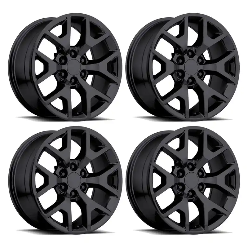 FR 44 Honeycomb Replica Wheel Set, Gloss Black, 20x9 :: 2014-2026 Silverado & GMC Sierra 1500 Buy Direct