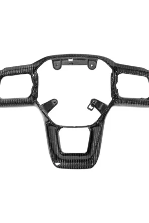 Warranty Included S650 Mustang Steering Wheel Button Cover, Carbon Fiber :: 2024-2026 Ford Mustang