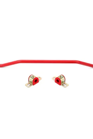 Affordable BMR Non-Adjustable Rear Sway Bar Kit w/ Bushings, 22mm, Red :: 2015-2026 Ford Mustang