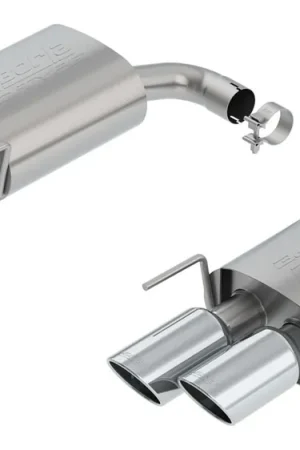 Fan Favorite Borla 2.5" S-Type Axle-Back Exhaust System w/ 4" Quad Polished Tips :: 2018-2023 Ford Mustang GT w/ Non-Active Exhaust