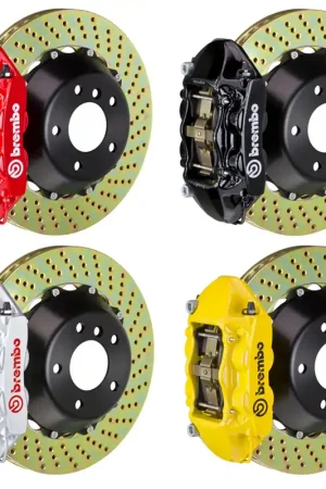 Hassle-Free Returns Brembo Rear GT System Big Brake Kit, Cross Drilled Rotors :: 2010-2015 Camaro SS & ZL1