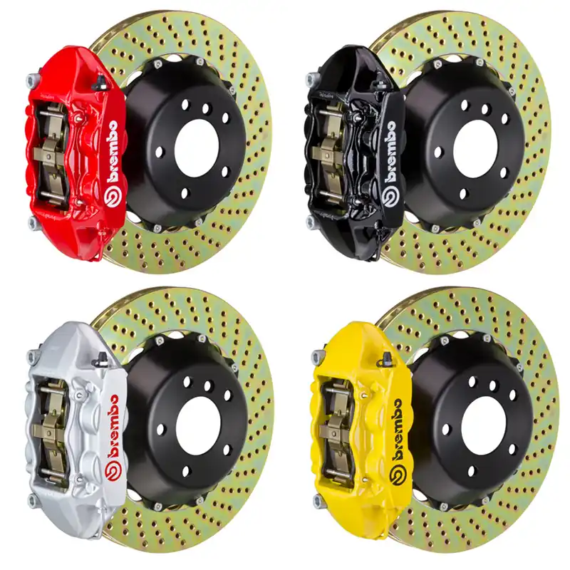Hassle-Free Returns Brembo Rear GT System Big Brake Kit, Cross Drilled Rotors :: 2010-2015 Camaro SS & ZL1
