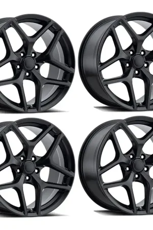 Premium FR 27F Z28 Replica Wheel Set, Satin Black, 20x9 & 20x10 :: 2010-2024 Camaro