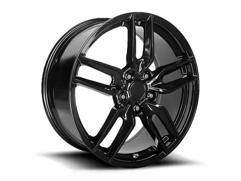 PR160 2015 C7 Replica Front Wheel, Gloss Black, 18x9.5:: 2014-2019 C7 Corvette Stingray Free Returns