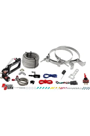 Final Sale Nitrous Outlet Hardline Plate System for Cobra Jet Intake, No Bottle :: 2015-2017 Ford Mustang GT