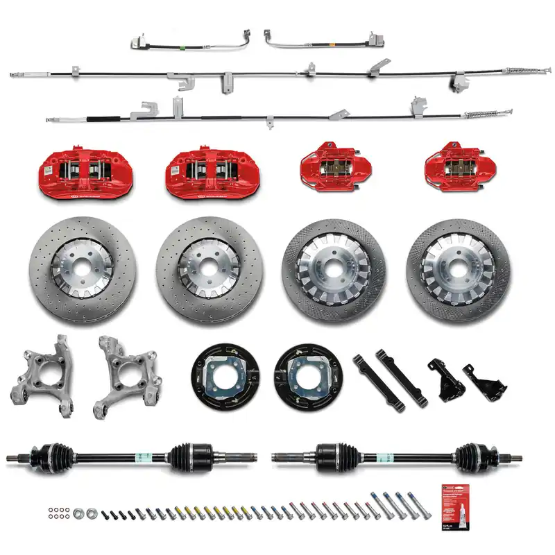 Ford Performance GT350R Brake Kit, Gloss Black :: 2015-2023 Ford Mustang GT & EcoBoost Don’t Miss Out