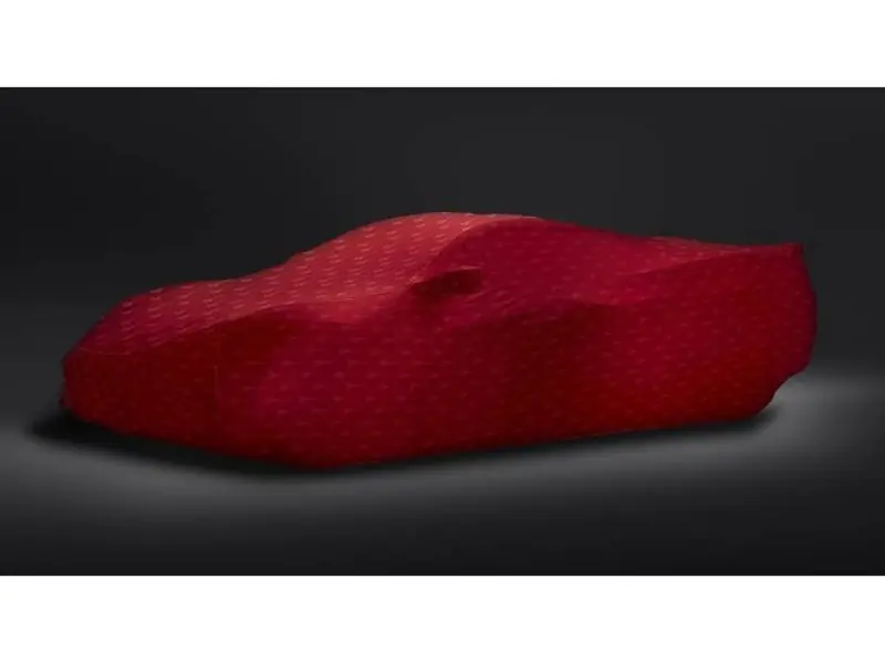 Exclusive Chevrolet Premium Indoor Car Cover w/ Stingray Logo, Red :: 2020-2025 C8 Corvette Stingray