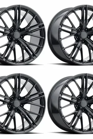Hot Deal PR194 2017 ZL1 Replica Wheel Set, Gloss Black, 20x9 & 20x10:: 2010-2024 Camaro