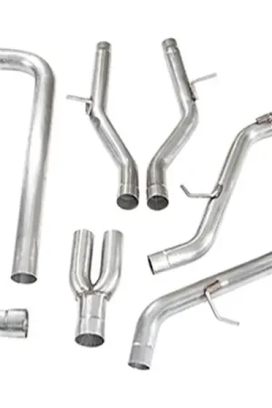 MRT 2.5" Version 3 Muffler Delete Cat-Back Exhaust System, 4" Dual Polished Tips :: 2016-2024 Camaro 2.0L 4-Cyl Discount