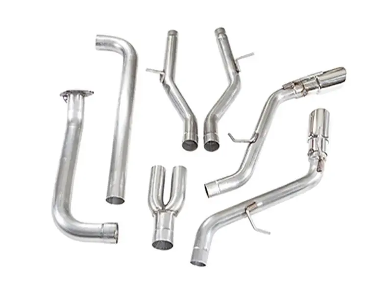 MRT 2.5" Version 3 Muffler Delete Cat-Back Exhaust System, 4" Dual Polished Tips :: 2016-2024 Camaro 2.0L 4-Cyl Discount