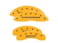 Secure Checkout MGP Brake Caliper Covers Modern Camaro Text/SS Logo, Set of 4, Yellow :: 2016-2024 Camaro SS - Clearance