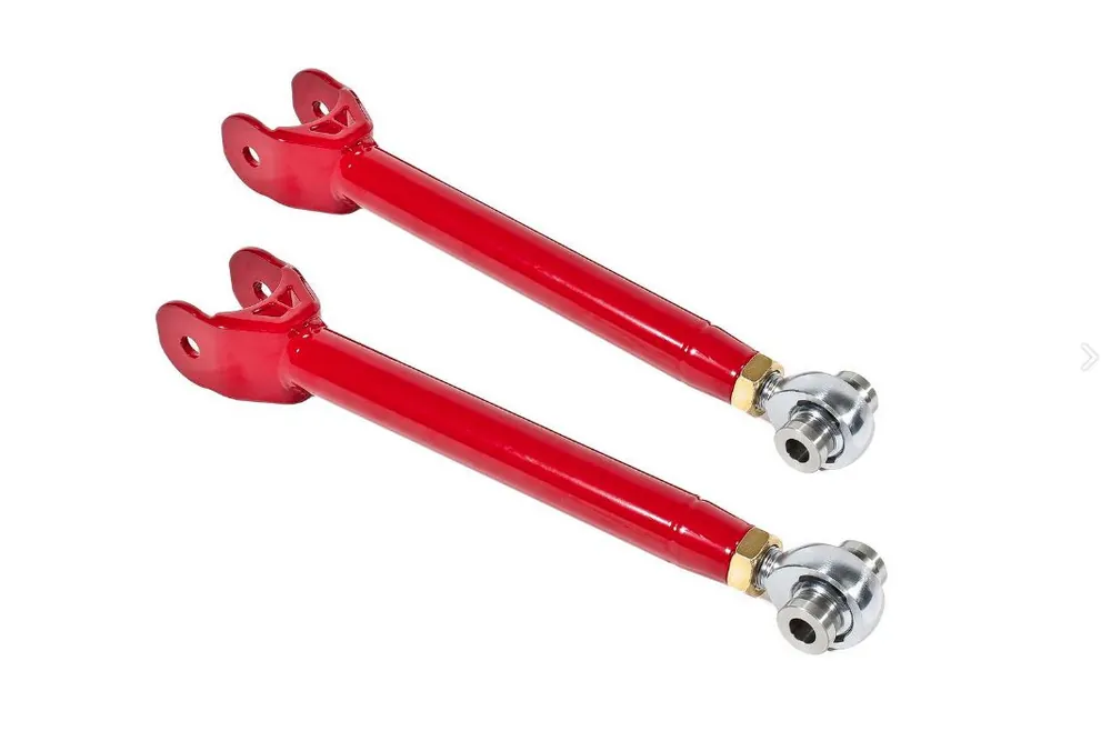 Best Price BMR Rear Single-Adjustable Lower Trailing Arms, Red :: 2016-2024 Camaro