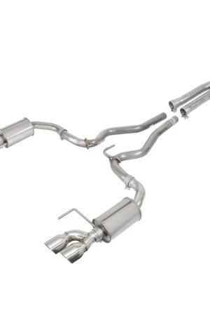 Roush Cat-Back Exhaust w/ Quad Polished Tips :: 2018-2026 Ford Mustang GT w/ Non-Active Exhaust New Release