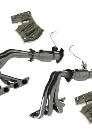 Trending Kooks 1-7/8" x 2" Stainless Steel Stepped Tri-Y Headers w/ Ultra Green Cats & Heat Blankets :: 2023-2026 Corvette Z06