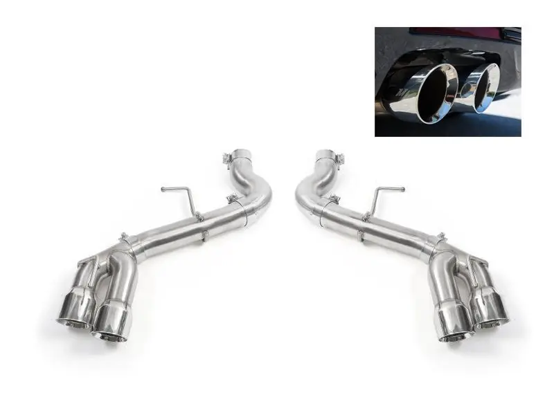 Exclusive Offer Mishimoto 3" Race Axle-Back Exhaust System, 4" Quad Polished Tips :: 2016-2023 Camaro 2.0T