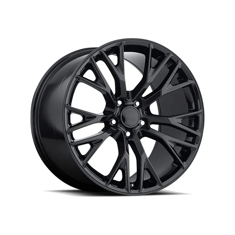 FR 22 Z06 Replica Rear Wheel, Gloss Black, 19x10 :: 2005-2019 Corvette Stingray Fresh Stock