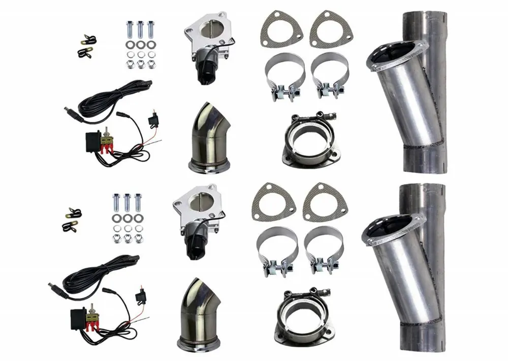 Free Returns Granatelli 3.0" Round Slip-On Electronic Exhaust Cutout System, Mild Steel :: 2016-2024 Camaro SS, ZL1