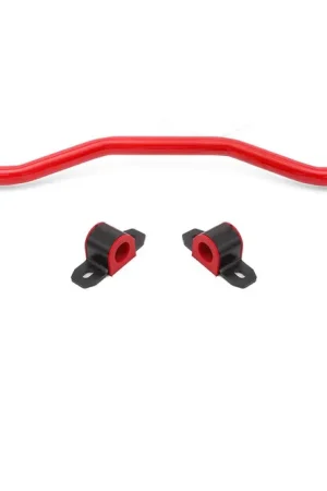 Affordable BMR Front Sway Bar Kit w/ Bushings, 38mm, 4-Hole Adjustable, Red :: 2015-2026 Ford Mustang
